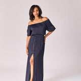 Off-shoulder blouse - Navy