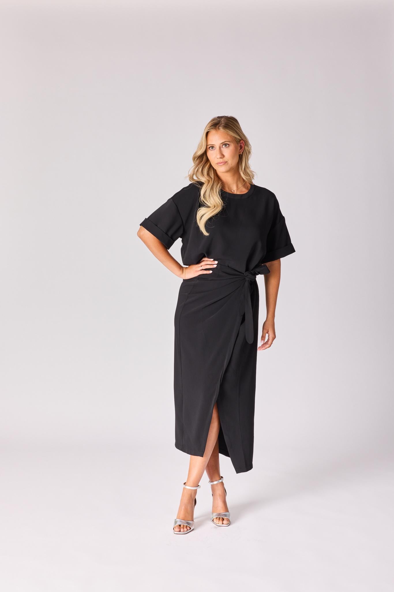 Blouse met korte mouw - Black