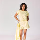 T-shirt met schouderdetail - Butter yellow