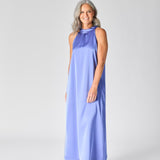 Lange jurk met halternek - Lavender Blue