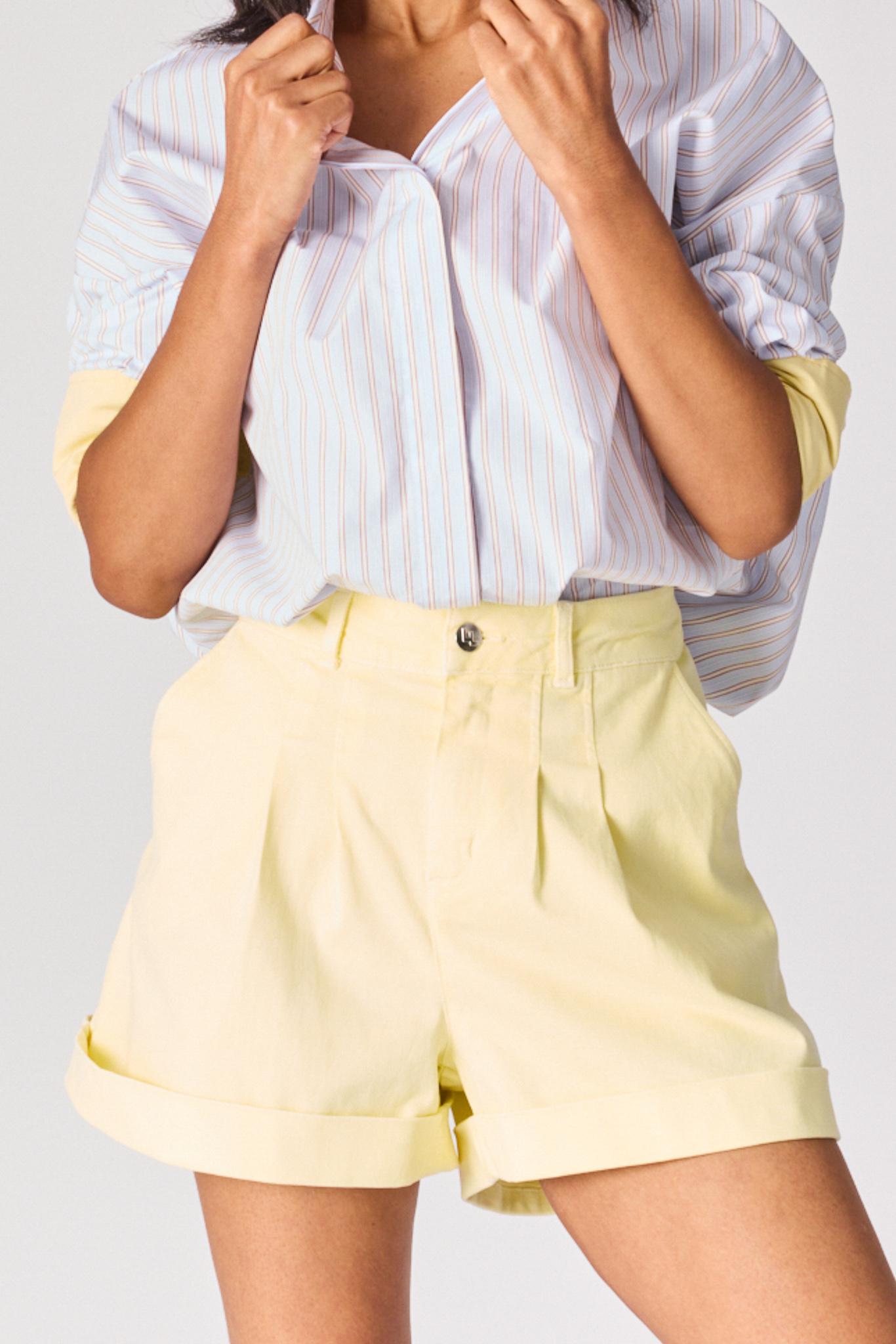 Jeansshort - Butter yellow