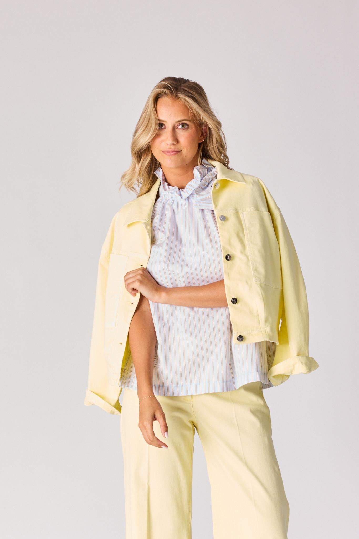 Jeansjas - Butter yellow