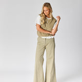 Debardeur met knopen - Khaki