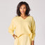 V-pull met lange mouwen - Soft Yellow