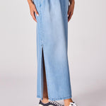 Lange rok uit lichte jeansstof - Jeans