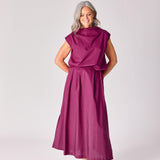 Lange rok met plooien - Plume