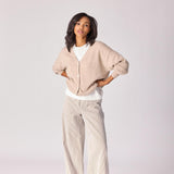 Gilet met knopen - Taupe