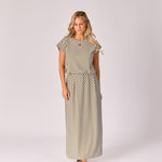 Rok met streepjesmotief - Green stripe