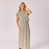 Rok met streepjesmotief - Green stripe