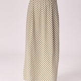 Rok met streepjesmotief - Green stripe