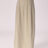 Rok met streepjesmotief - Green stripe
