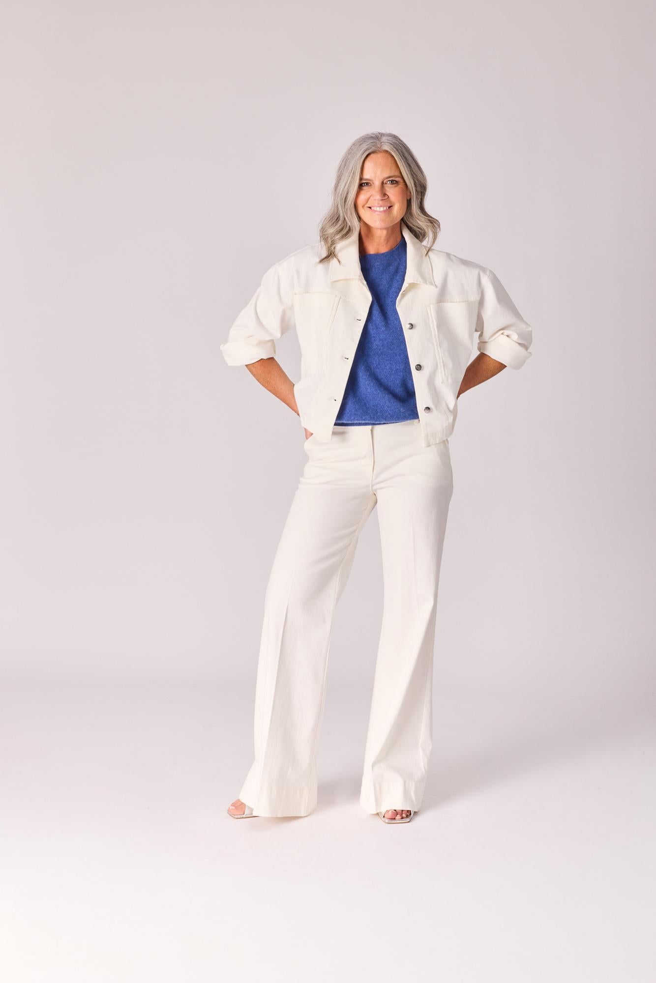 Bootcut jeans - White