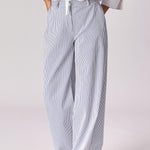 Broek met stretch - Blue stripe