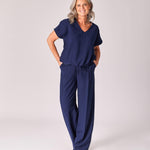 Blouse met strop - Navy