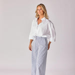 Oversized hemd met strikdetail - White