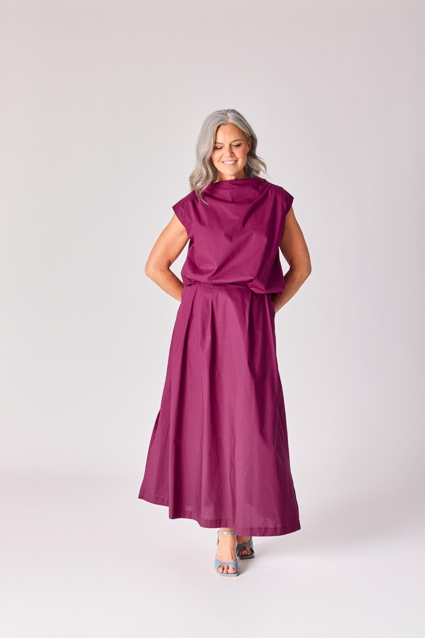 Top met gedrapeerde halslijn - Plume