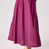 Lange rok met plooien - Plume