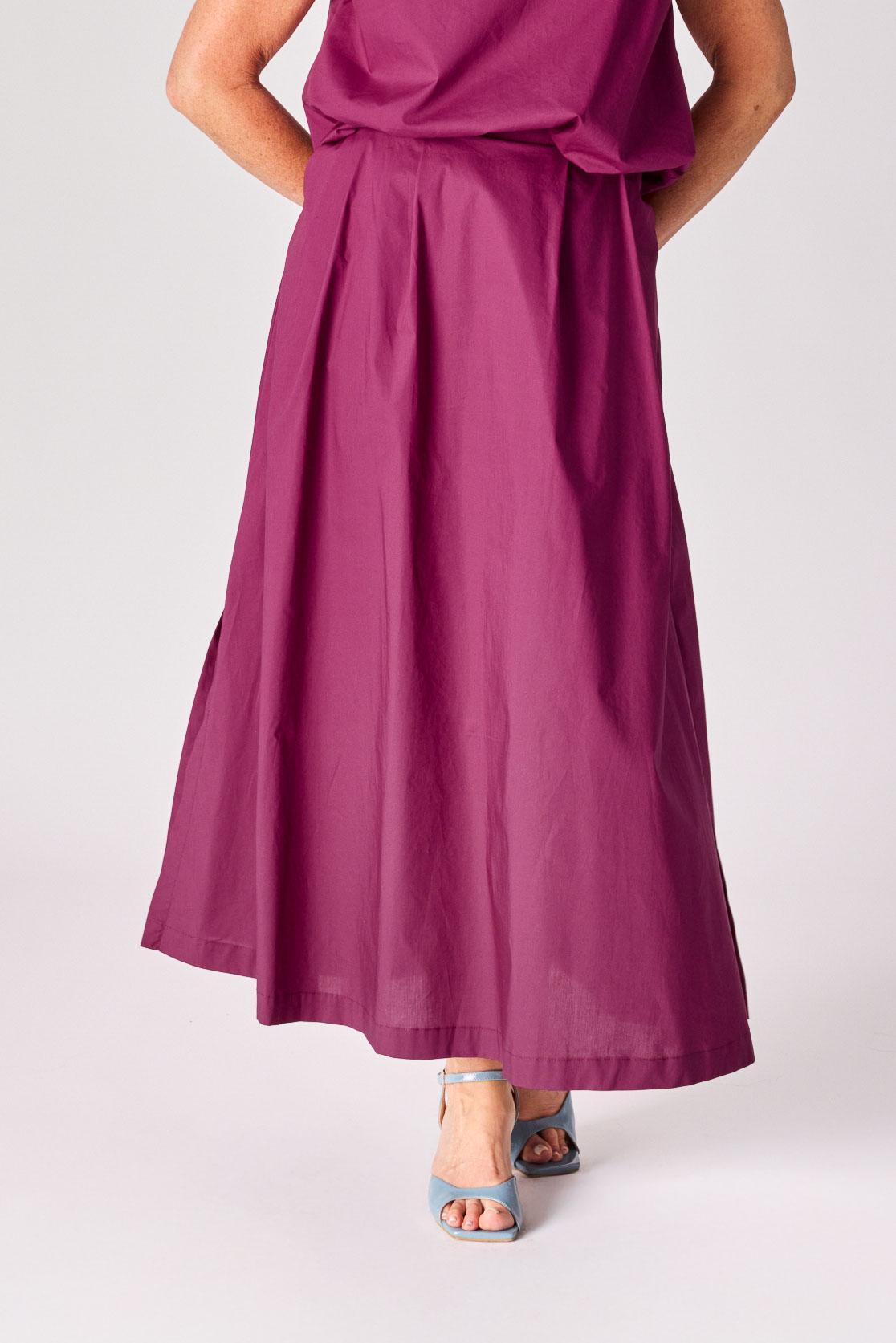 Lange rok met plooien - Plume