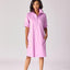 Korte jurk met smok - Lavender pink