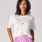 T-shirt met pailletten - Plume