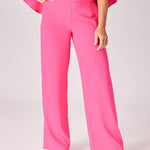 Broek met rekker in de taille - Pink