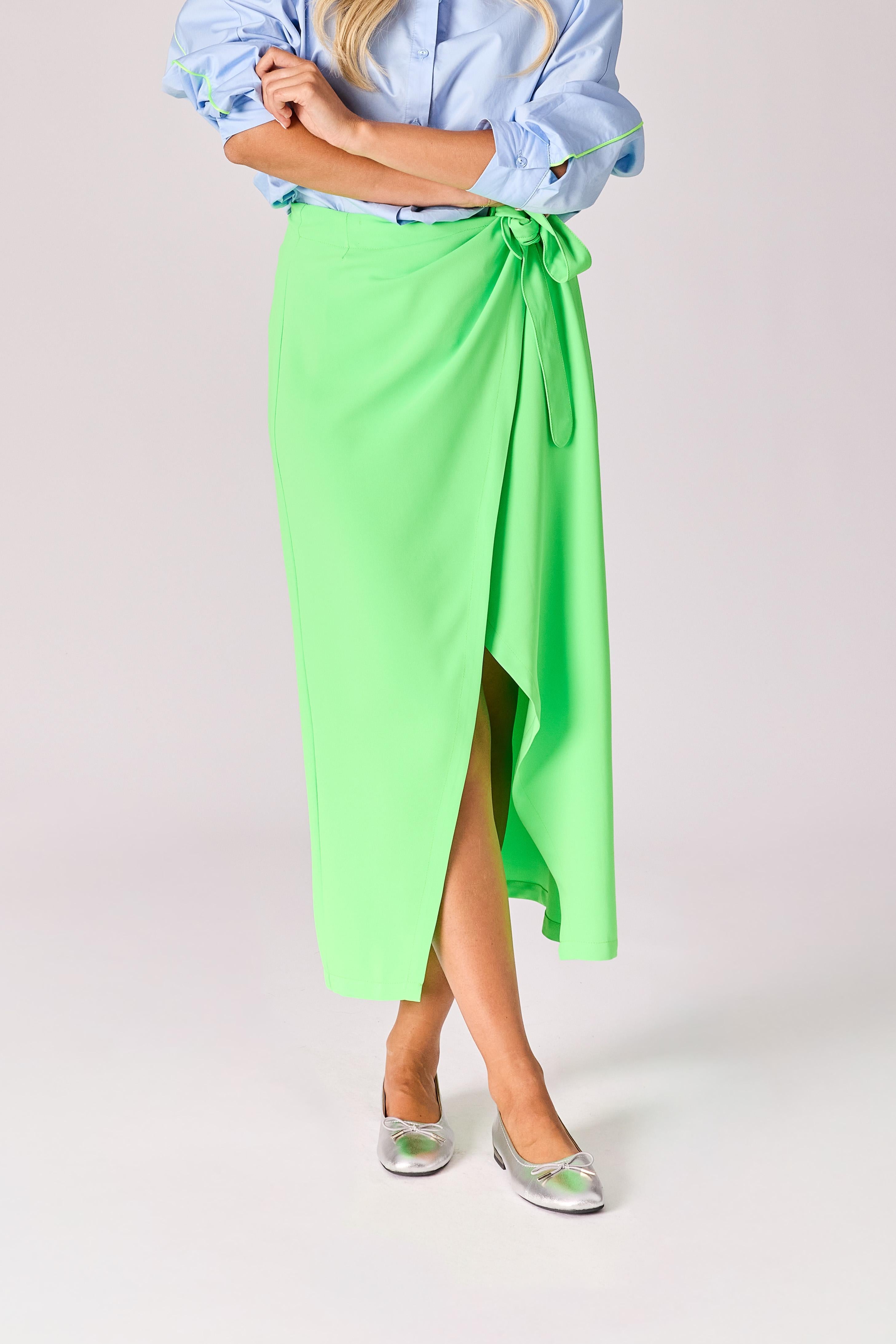 Wikkelrok - Neon green