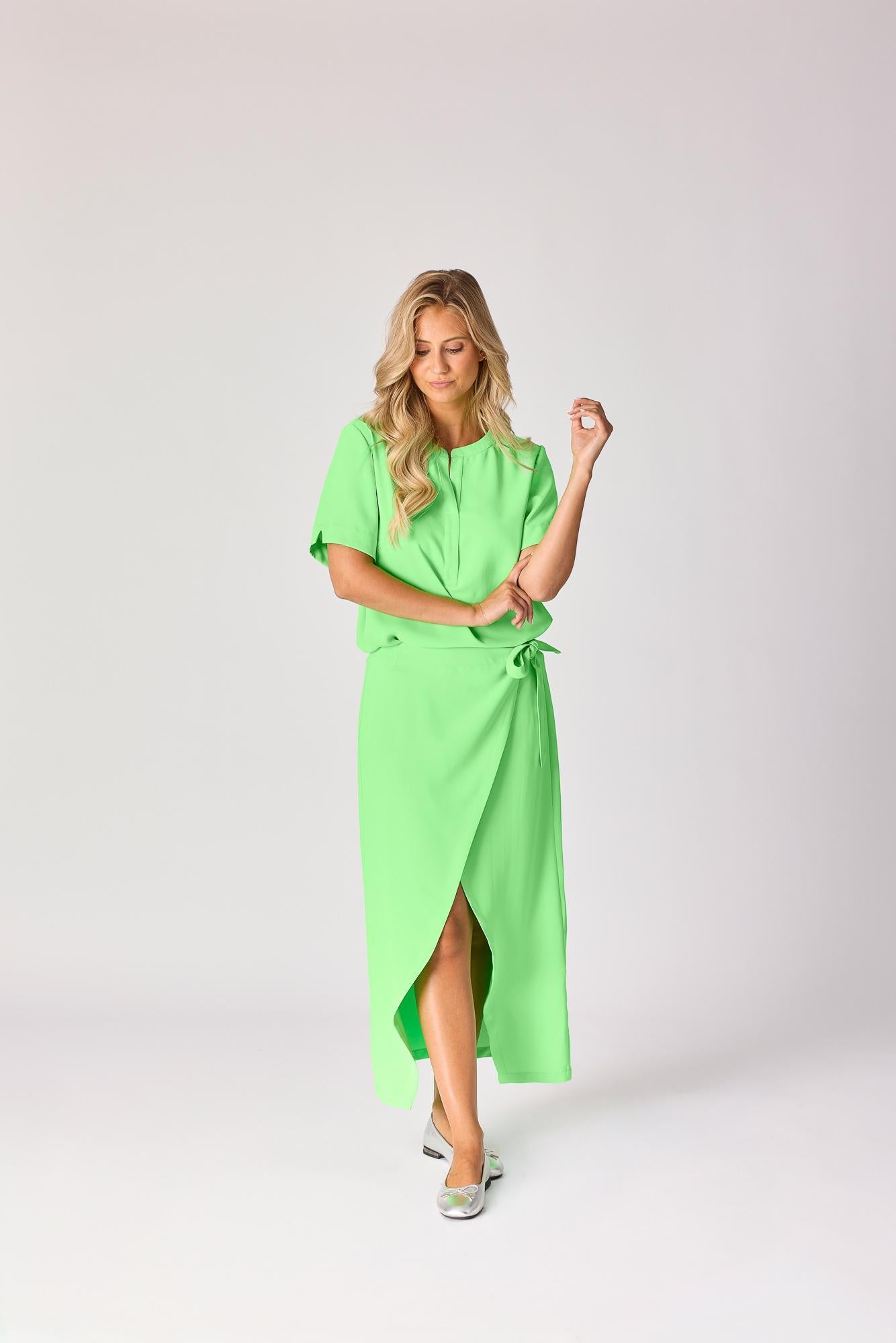 Wikkelrok - Neon green