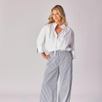 Oversized hemd met strikdetail - White