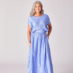 Top in frippé stof - Lavender blue