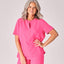 Blouse met v-hals - Pink