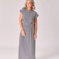 Rok met streepjesmotief - Navy stripe