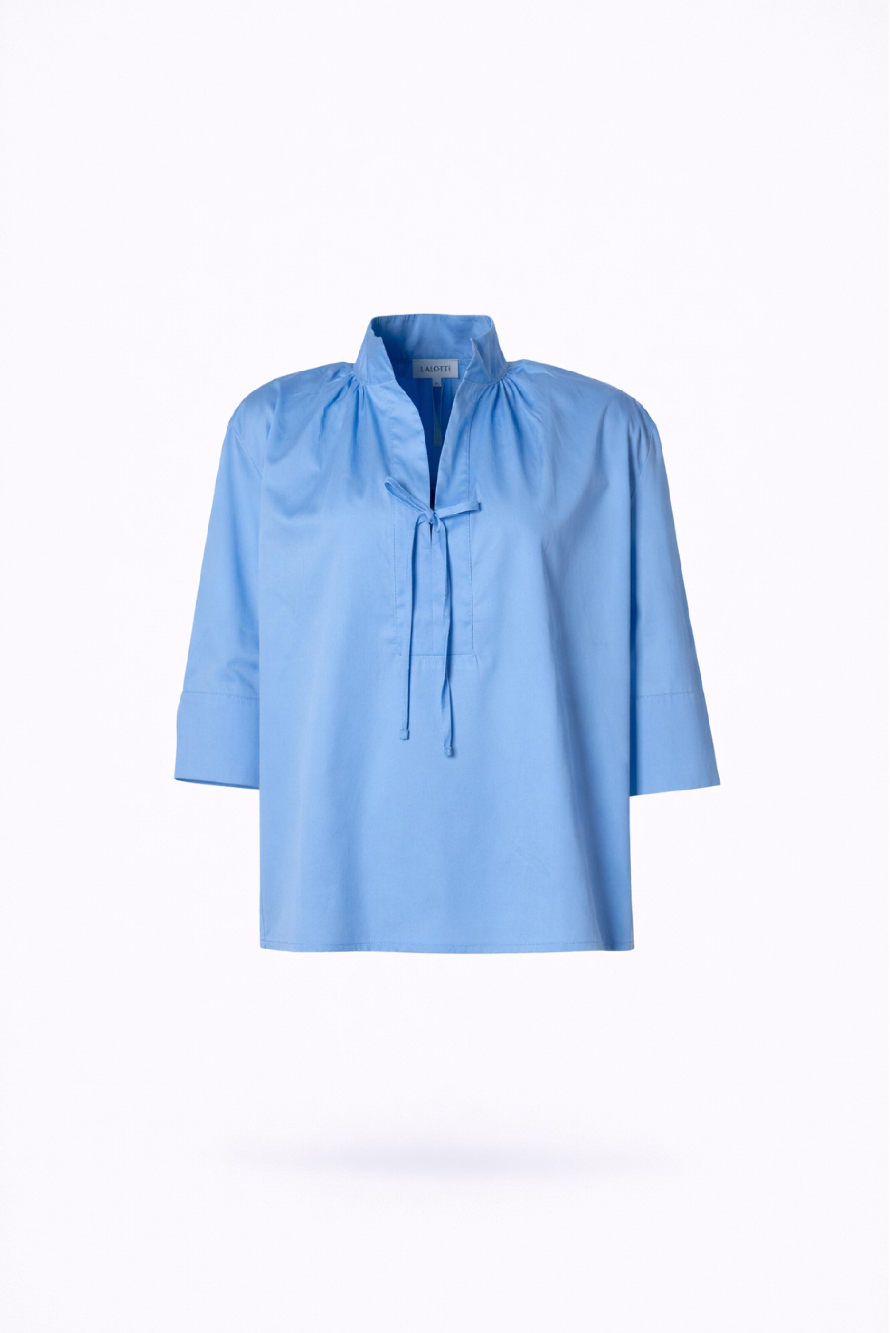 Oversized hemd met strikdetail - Lavender blue