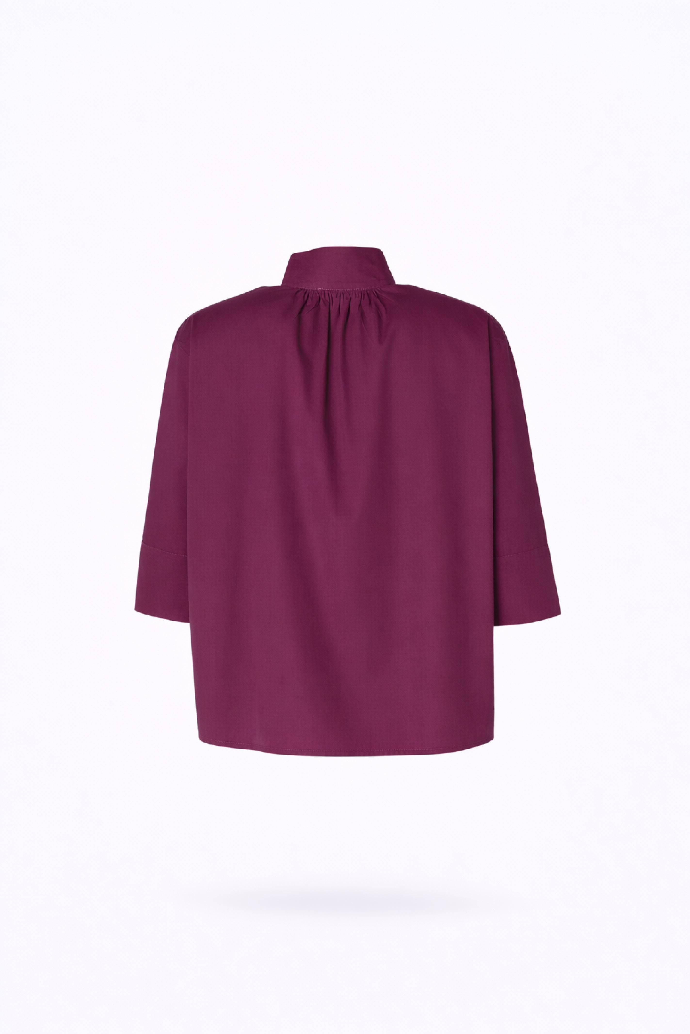 Oversized hemd met strikdetail - Plume