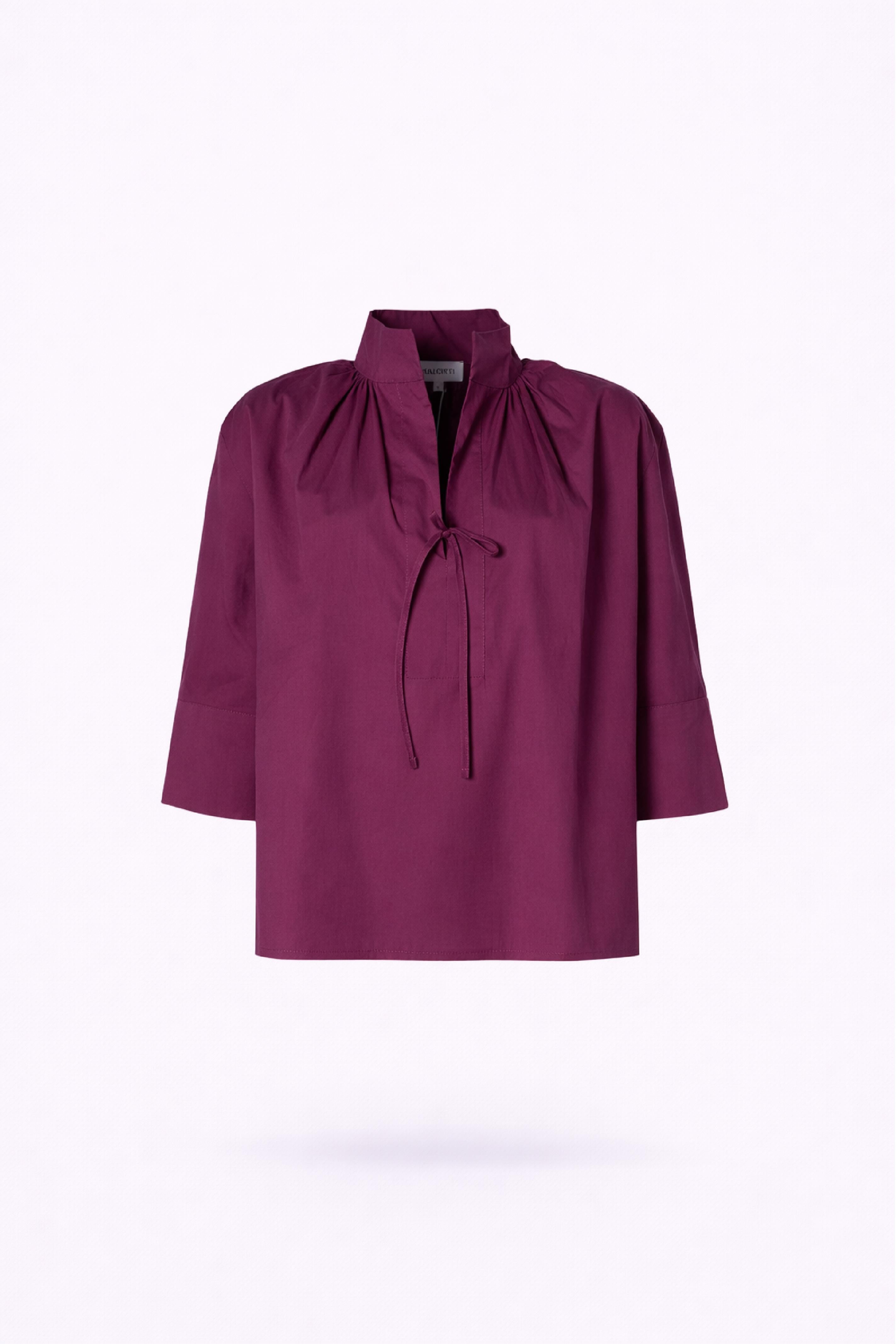 Oversized hemd met strikdetail - Plume