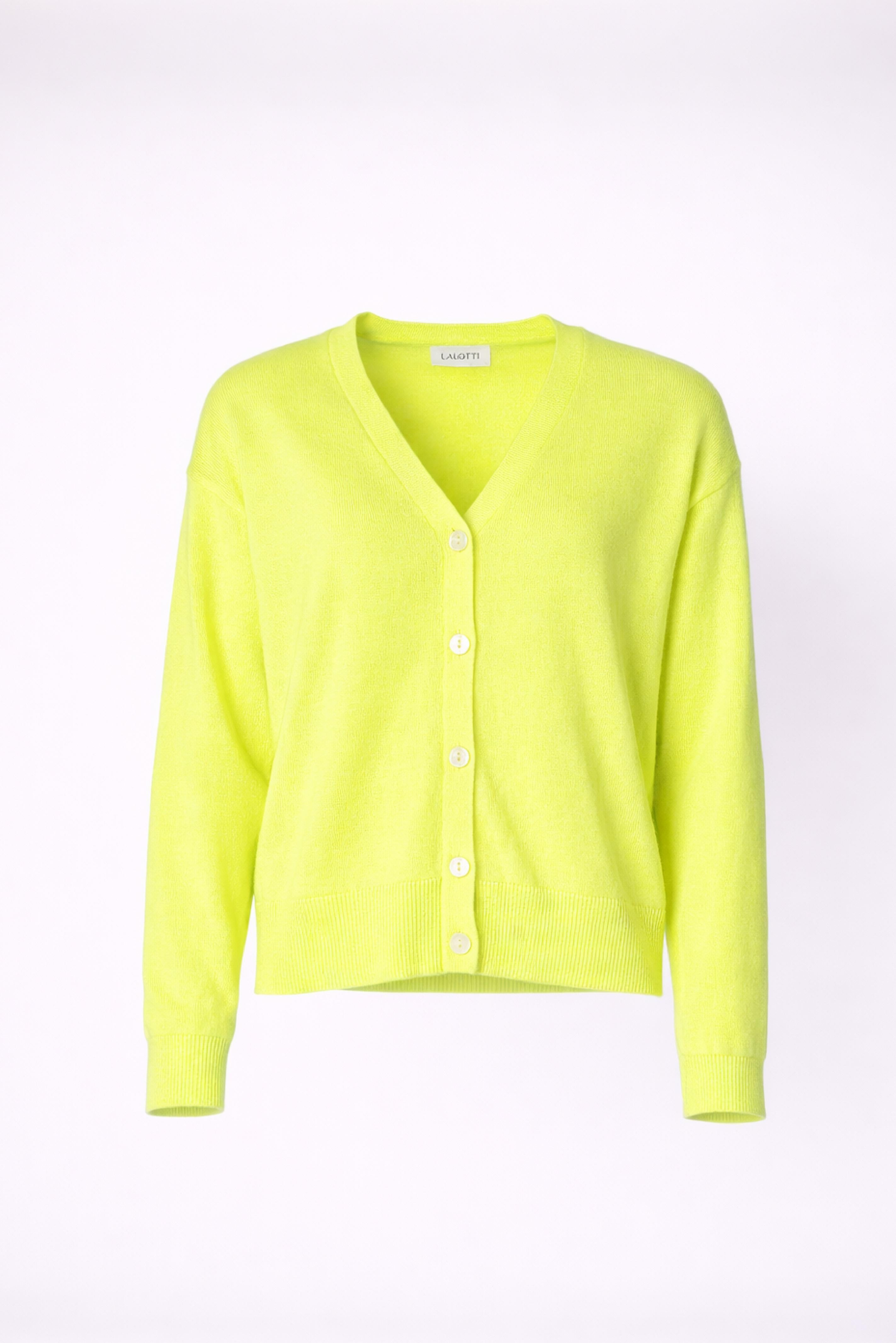Gilet met knopen - Neon yellow