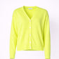 Gilet met knopen - Neon yellow